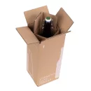 Flaschenversandkarton Bier 0,33 Liter für 1 Flasche inkl. Einlage