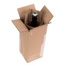 Flaschenversandkarton Bier 0,33 - 0,5 Liter für 1 Flasche inkl. Einlage