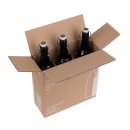 Flaschenversandkarton Bier 0,33 - 0,5 Liter für 3 Flaschen inkl. Einlage