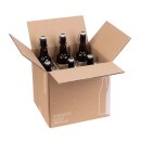 Flaschenversandkarton Bier 0,33 - 0,5 Liter für 9 Flaschen inkl. Einlage